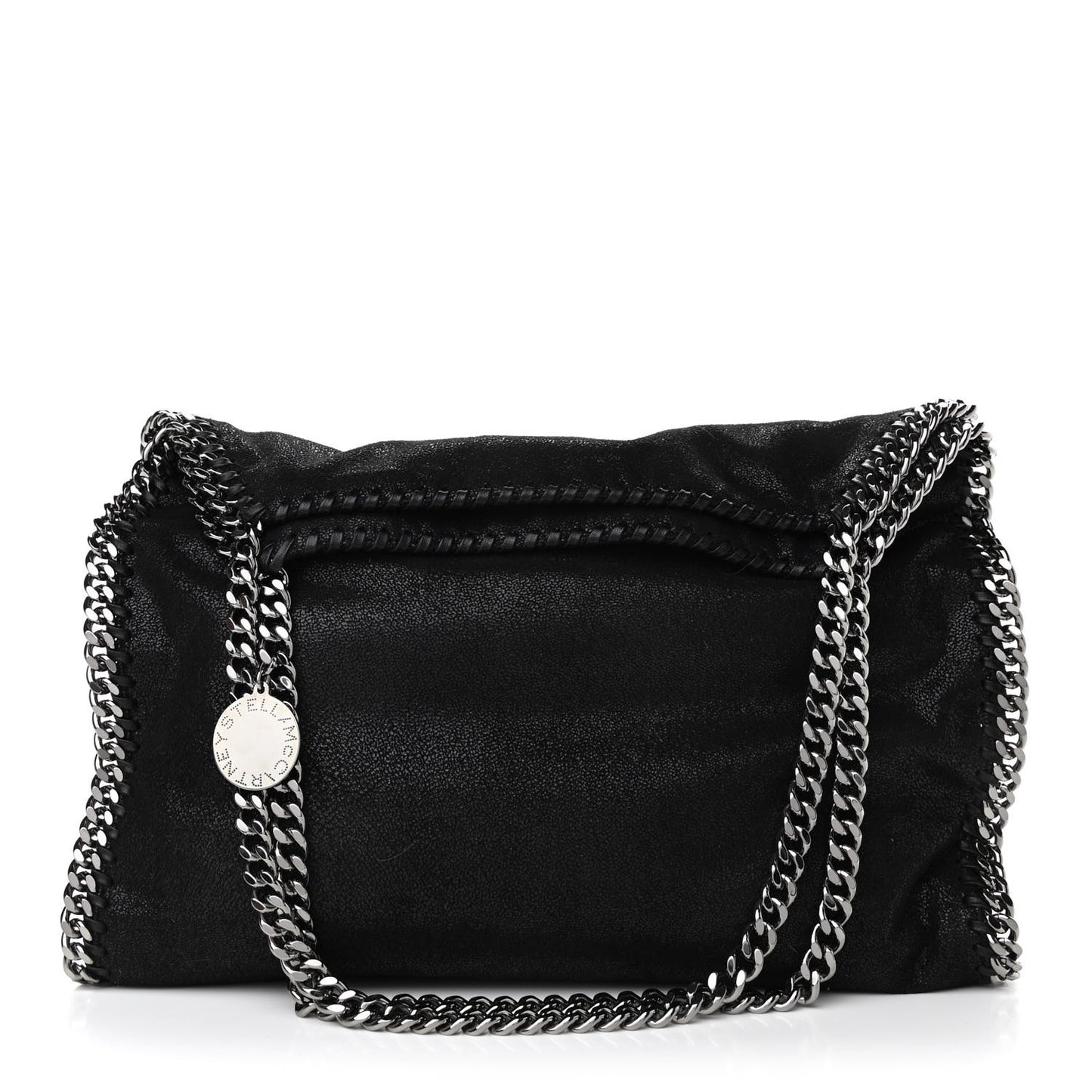 Shaggy Deer Falabella Fold Over Tote Black