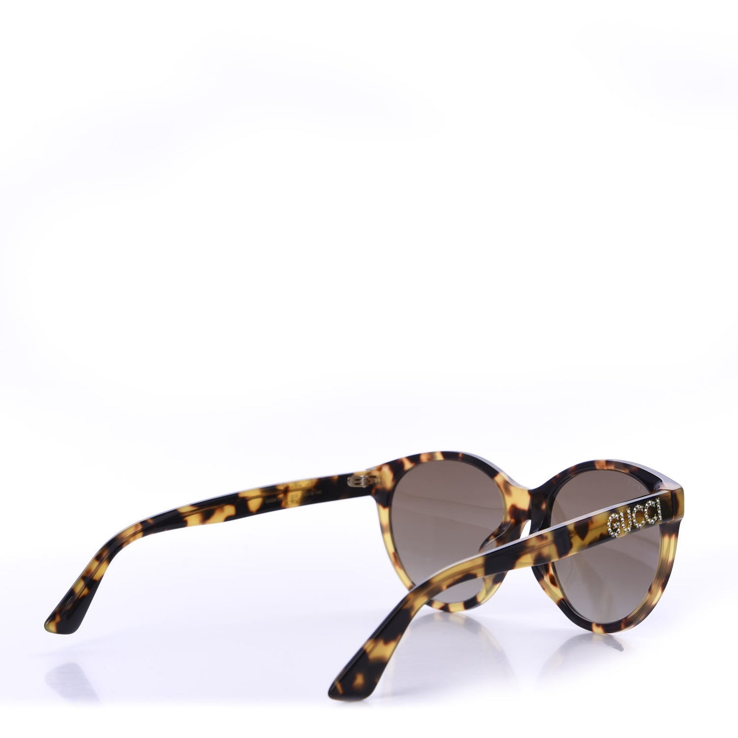 Round Frame Crystal Sunglasses GG 0419S Tortoiseshell