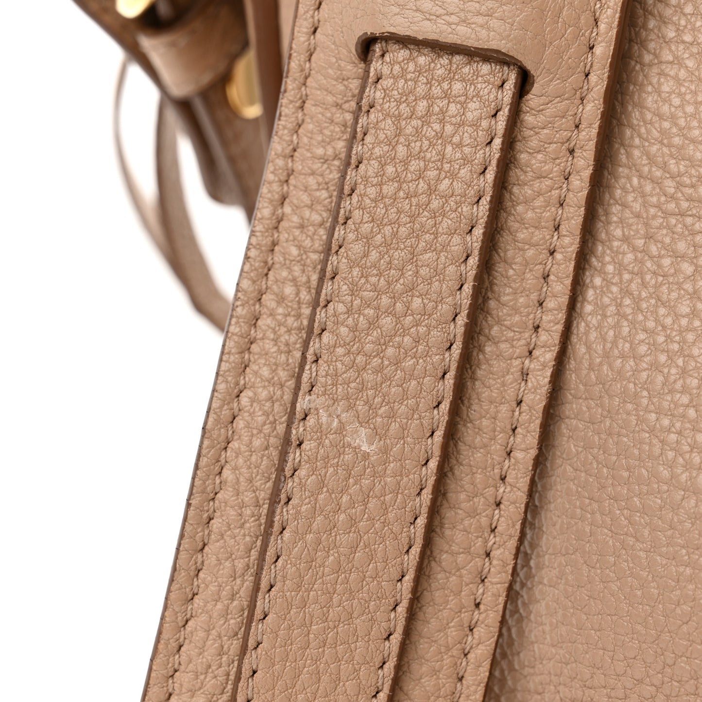 Vitello Daino Mini Shopping Tote Cammeo