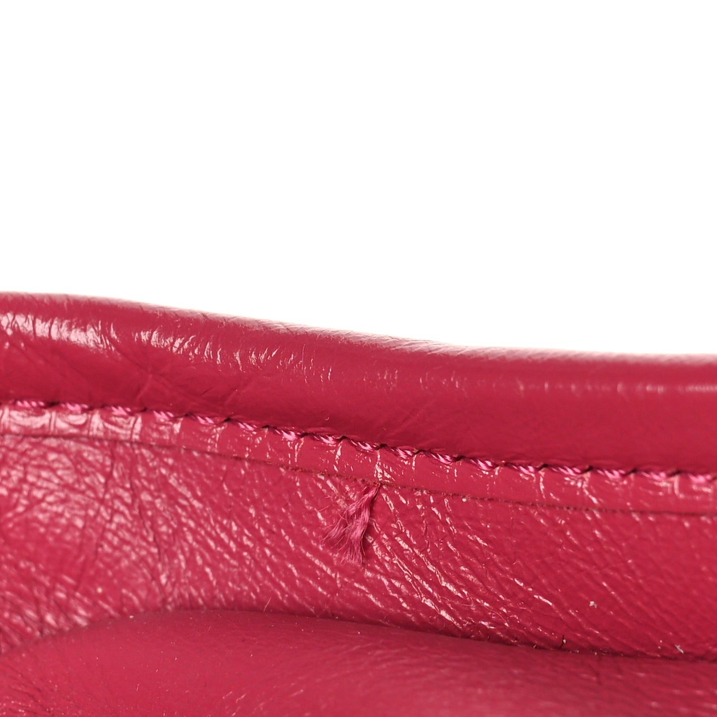 Aged Calfskin Chevron Quilted Small Gabrielle Hobo Dark Pink