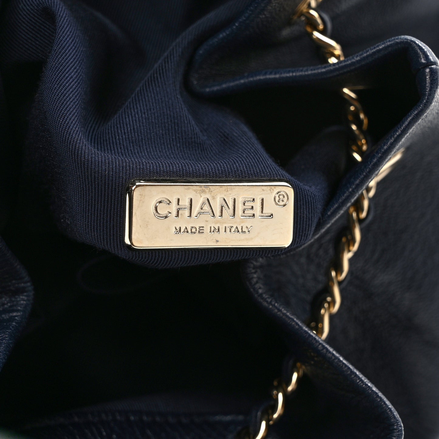 Lambskin Quilted Large In Seoul Backpack Navy