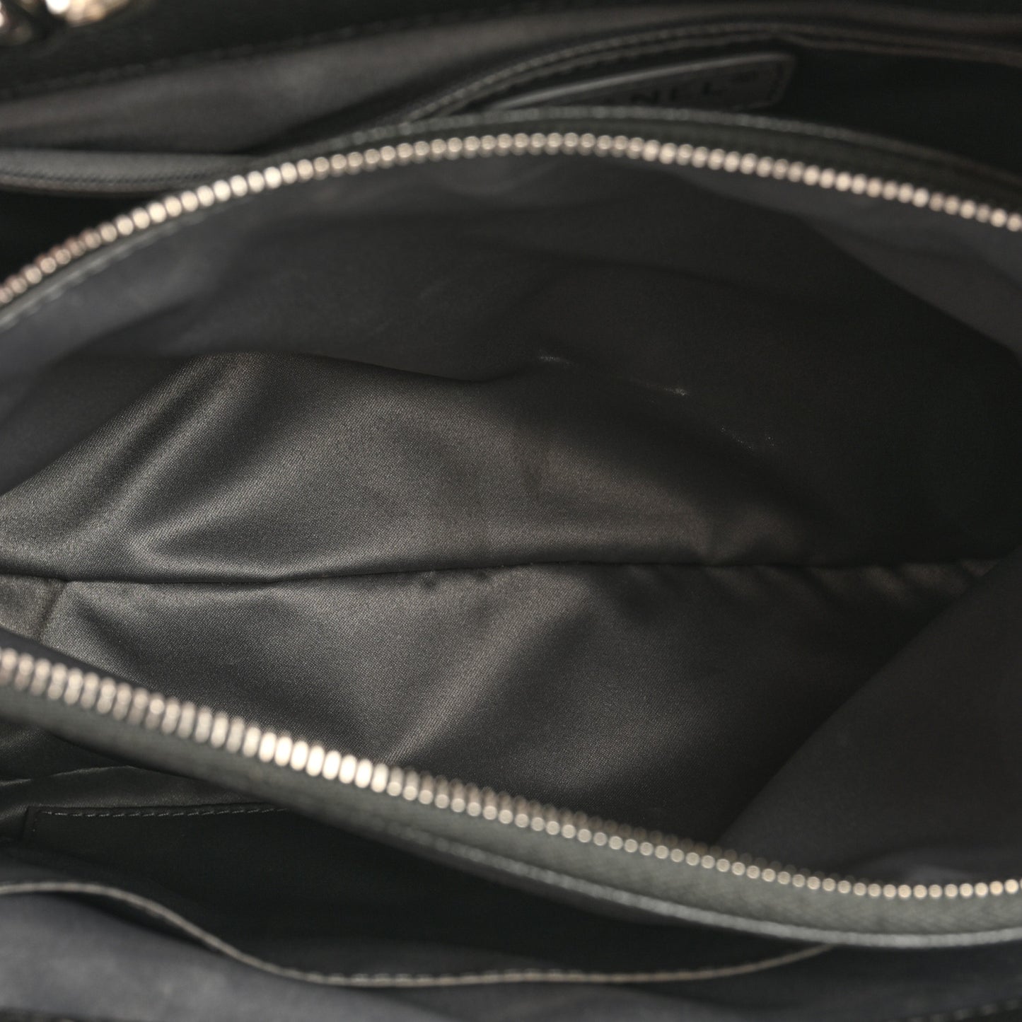 Caviar Quilted Grand Shopping Tote GST Dark Grey