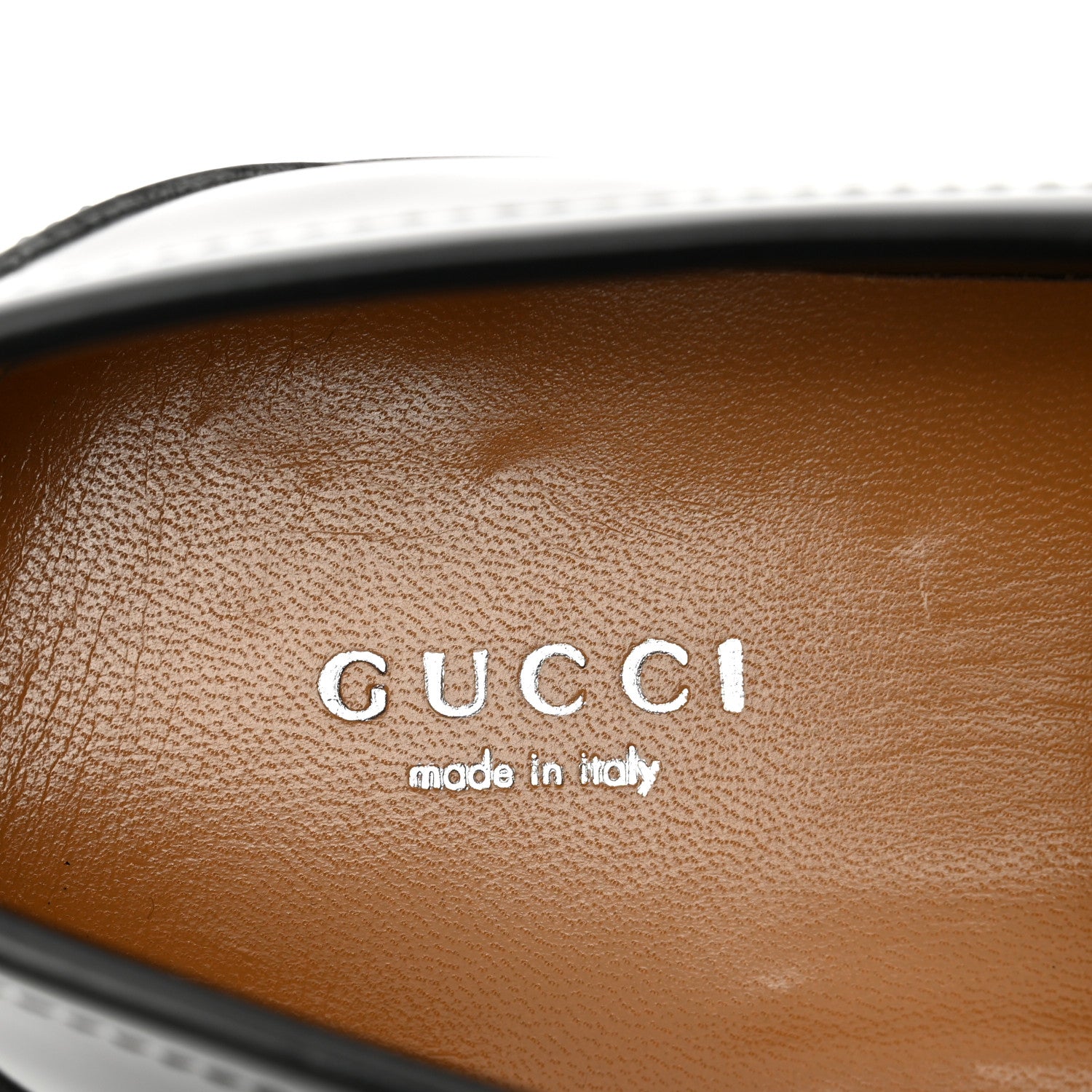 Gucci Cordovan Lux Womens Jeanne Platform Lug Sole 30/45mm Loafers 38 Black 7 of 8