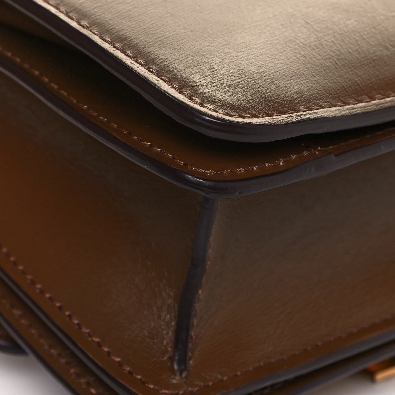 Celine Smooth Calfskin Small Classic Box Flap Bag Camel 10 of 14