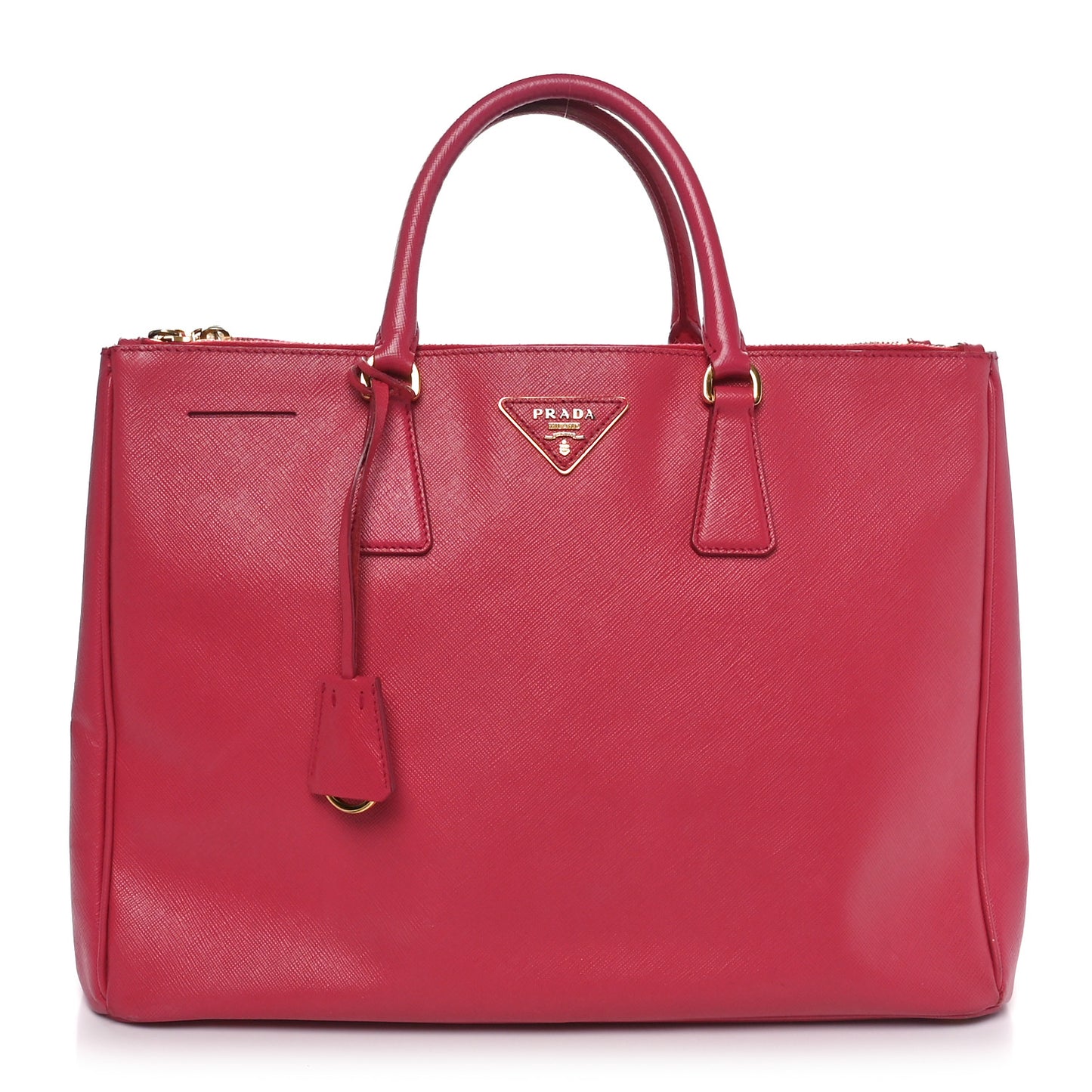 Saffiano Lux Large Double Zip Tote Peonia