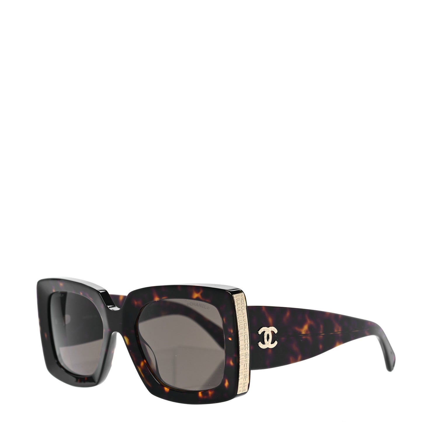 Acetate Rectangle Sunglasses 5435 Tortoise