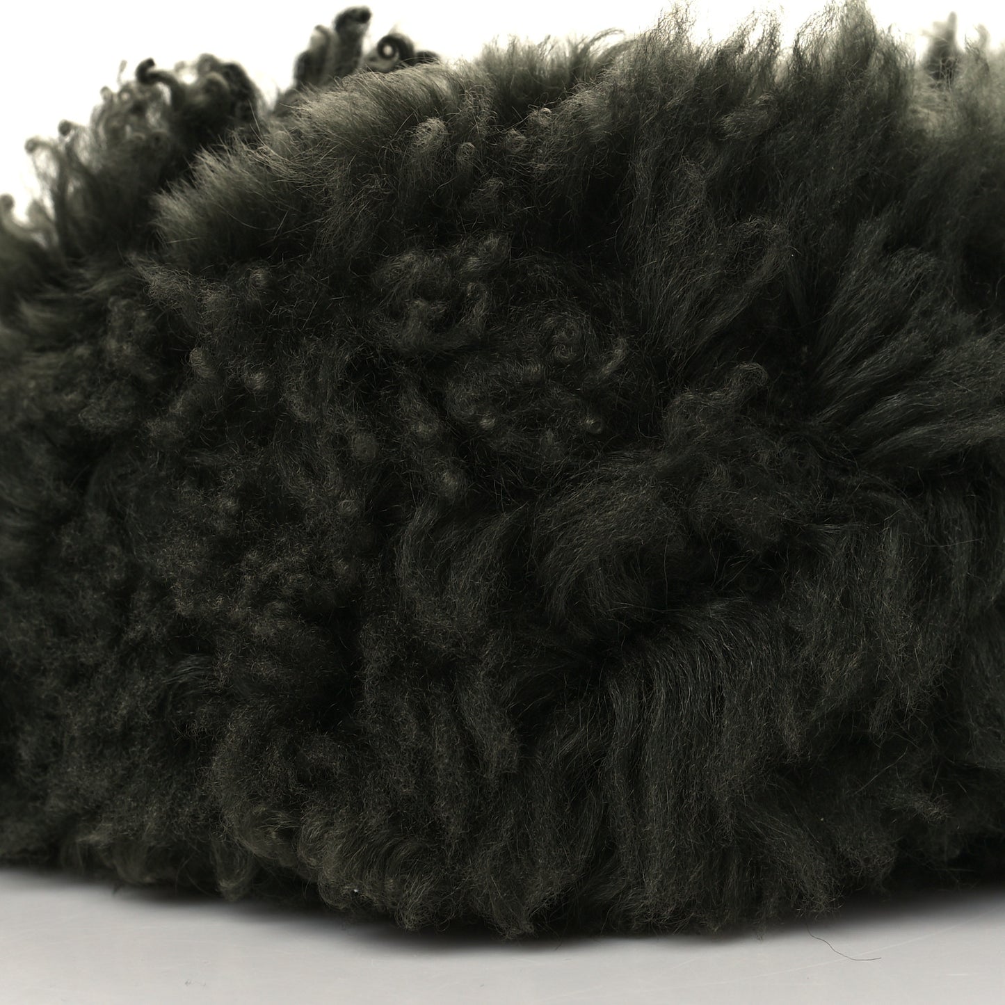 Shearling Small Shoulder Bag Dark Green