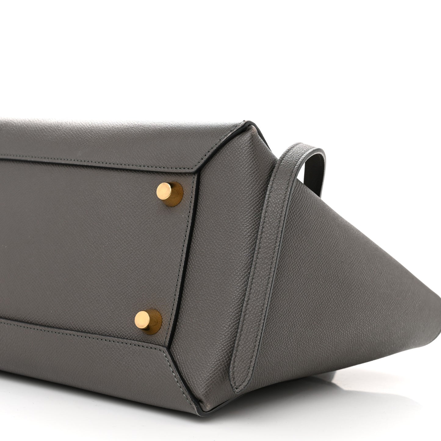 Grained Calfskin Mini Belt Bag Grey