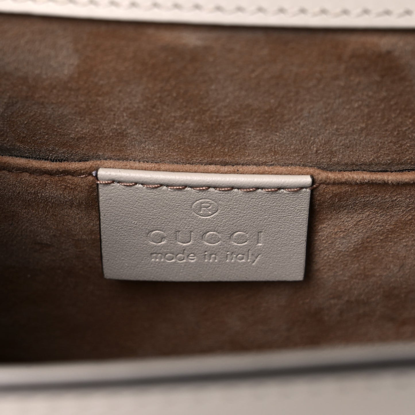 Calfskin Mini Sylvie Top Handle Bag White