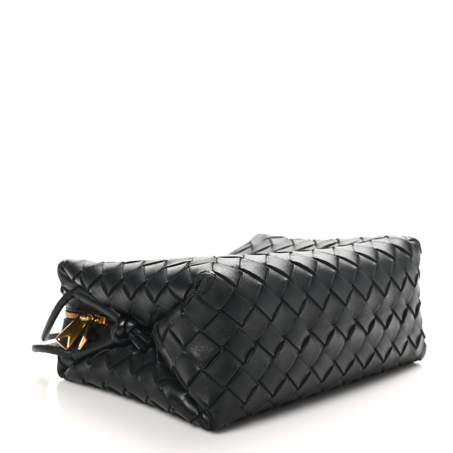 Nappa Intrecciato Small Loop Camera Bag Black