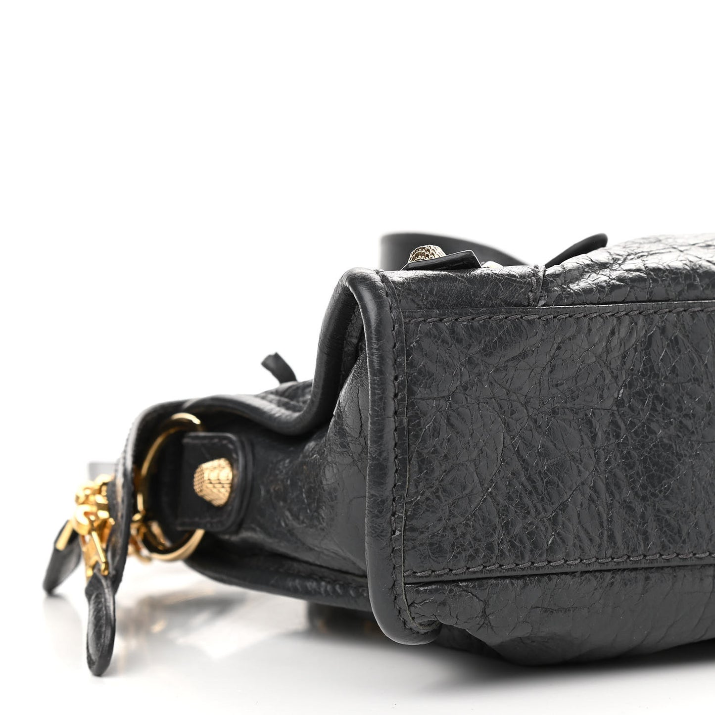Agneau Giant 12 Gold Hardware Mini City Gris Fossile