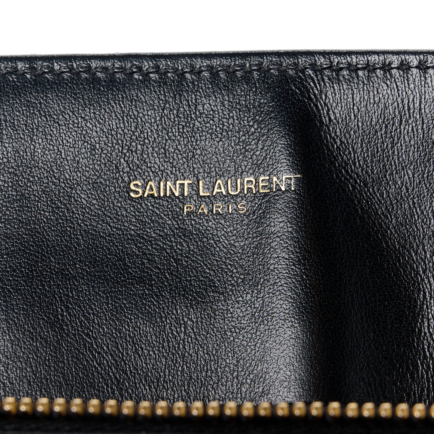 Calfskin Y Quilted Monogram Large Loulou Shopper Black
