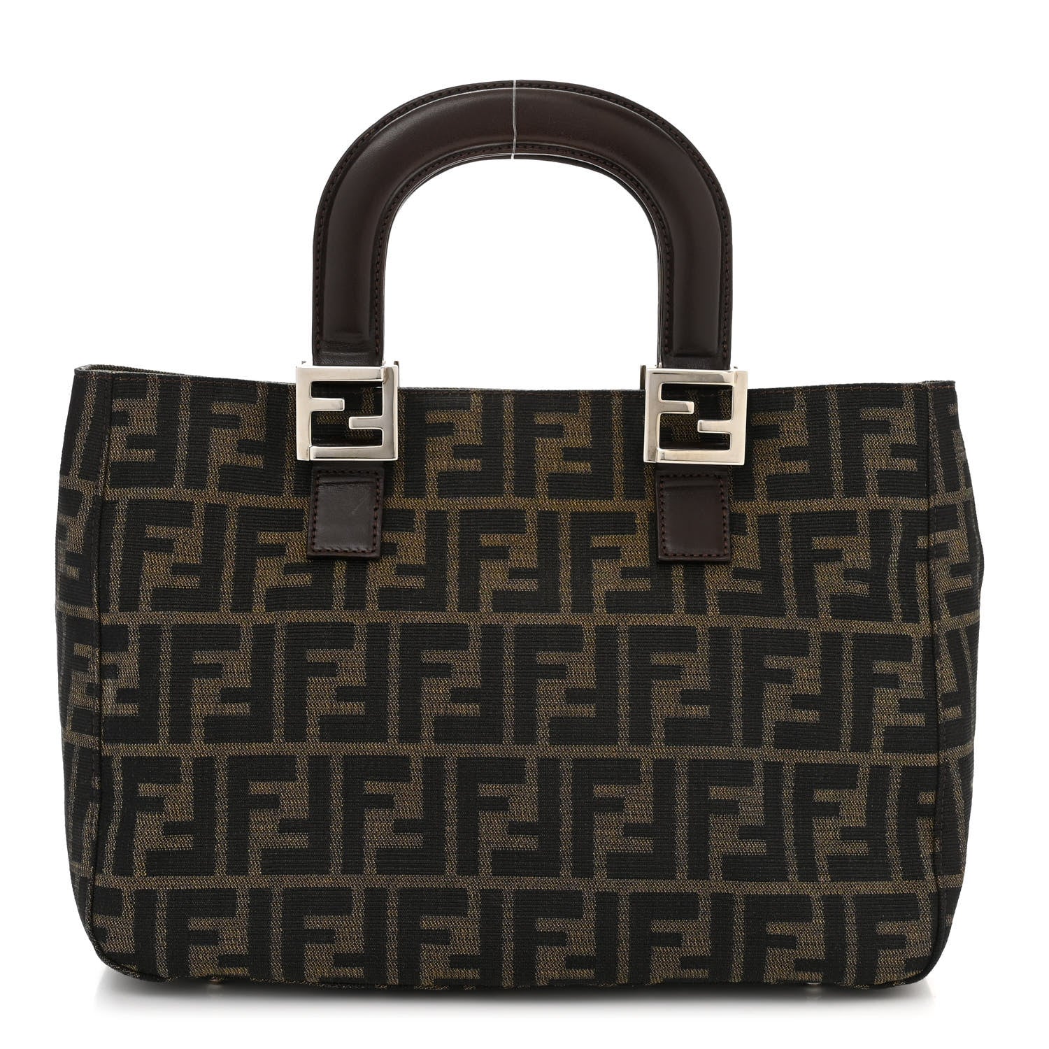 Fendi Zucca Top Handle Tote Tobacco 1 of 9