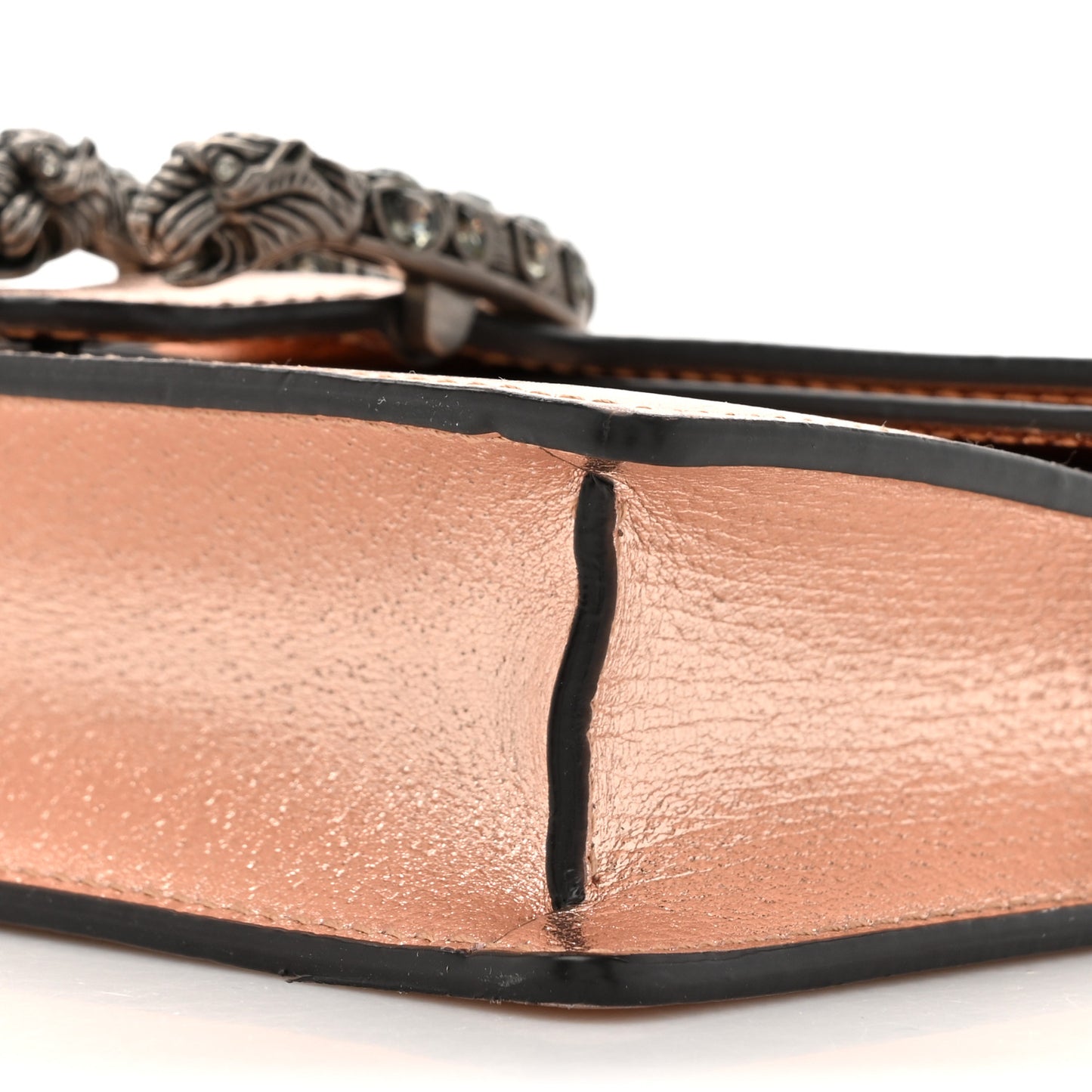 Metallic Calfskin Super Mini Dionysus Shoulder Bag Rose Gold