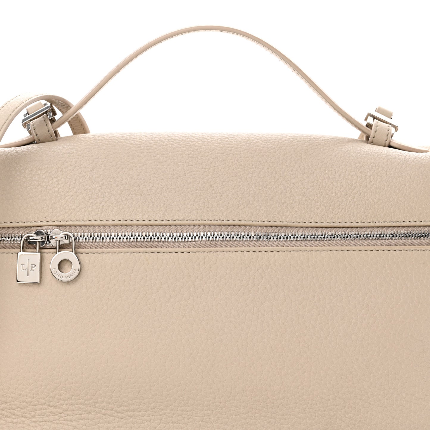 Grained Calfskin Extra Pocket L27 Light Travertine