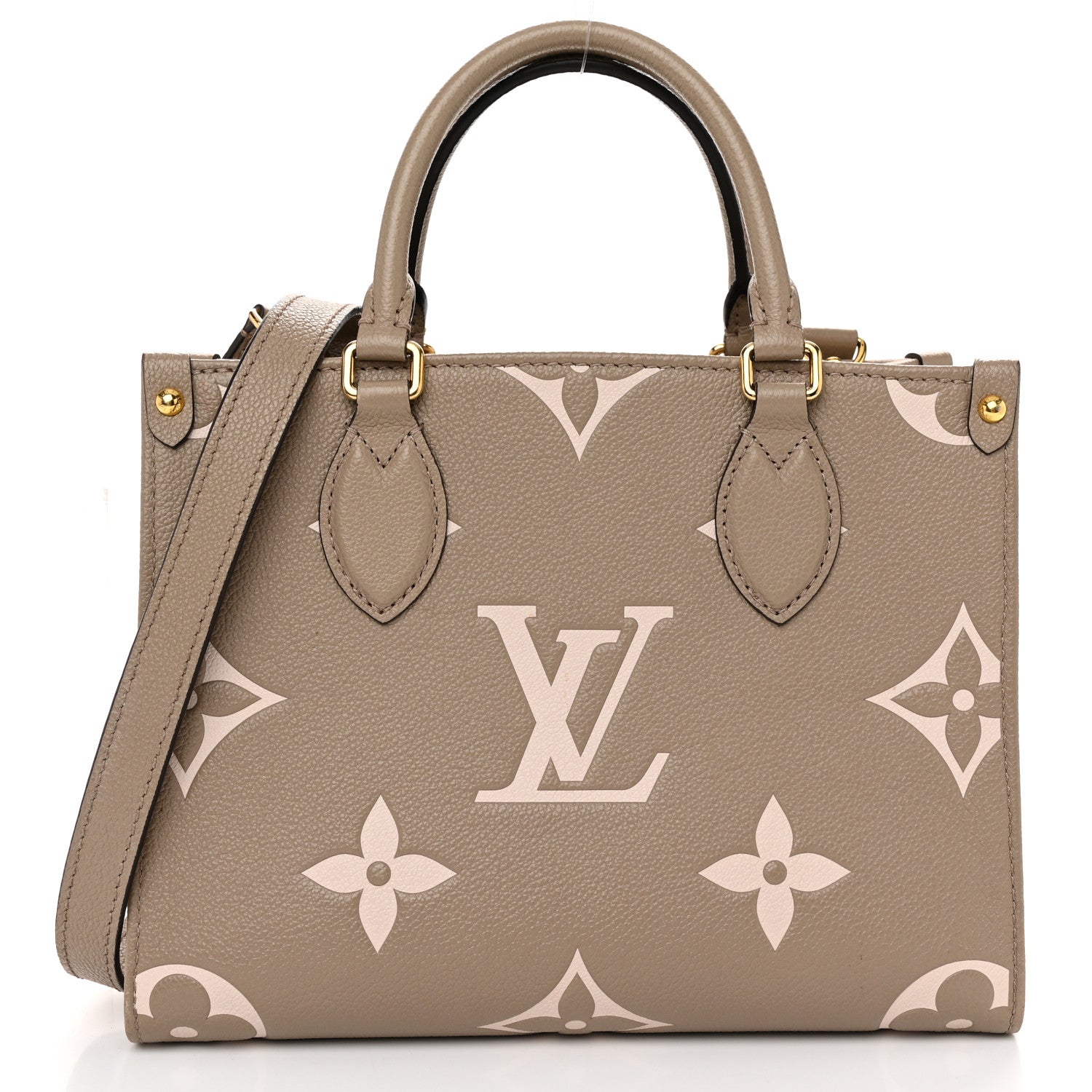 Louis Vuitton Empreinte Monogram Giant Onthego PM Tourterelle Creme 1 of 11