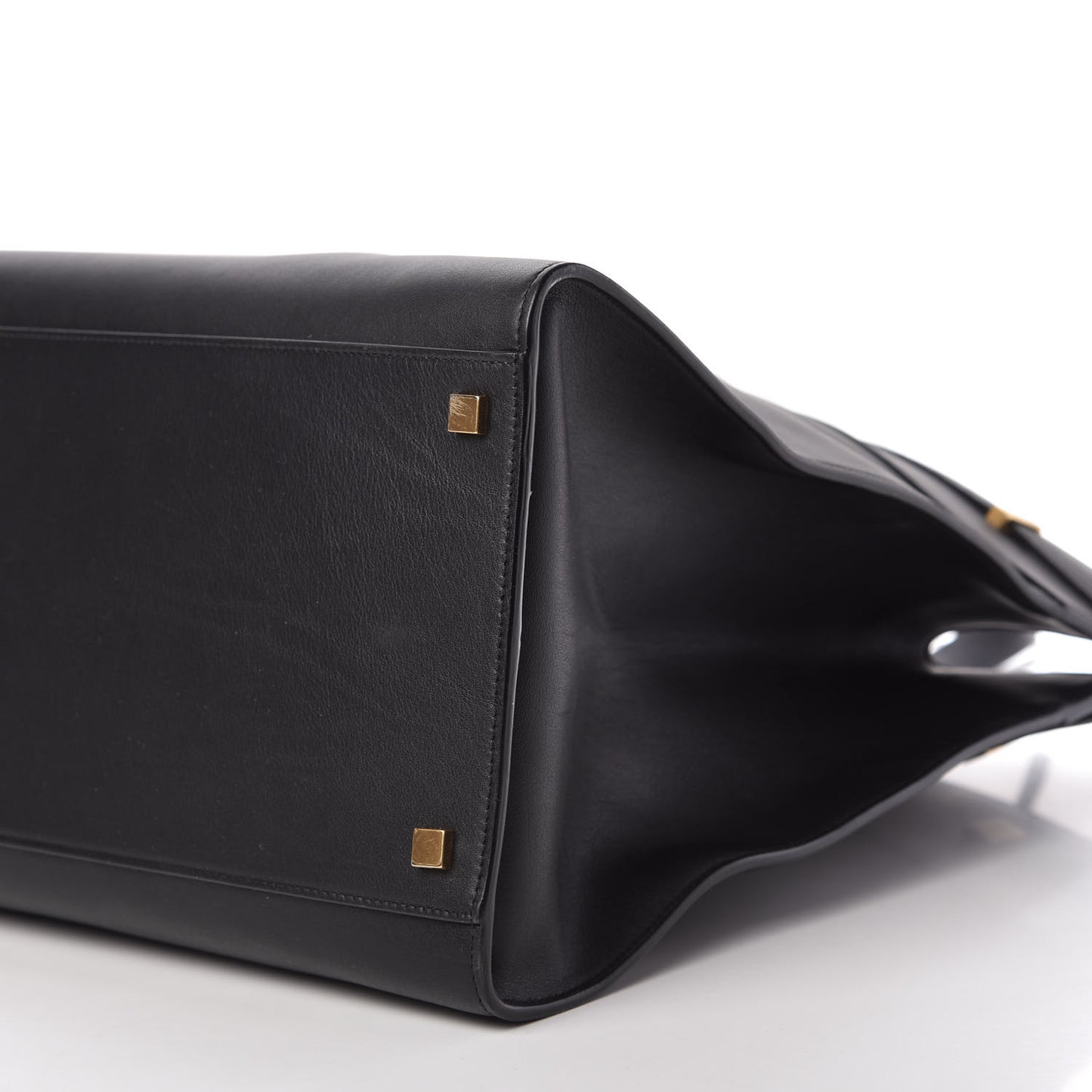 Calfskin Large Manhattan Shopper Tote Black