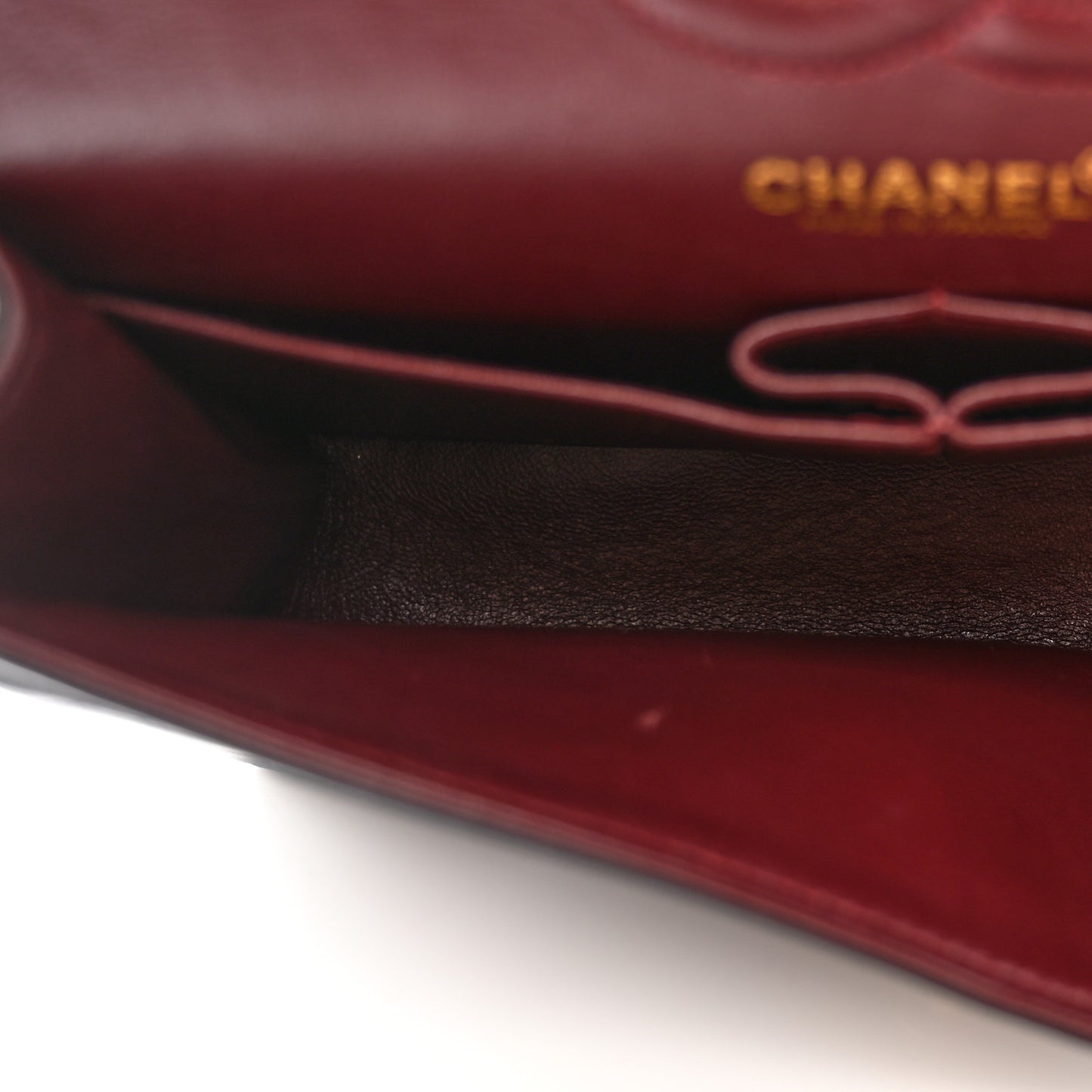 Lambskin Quilted Small Double Flap Navy