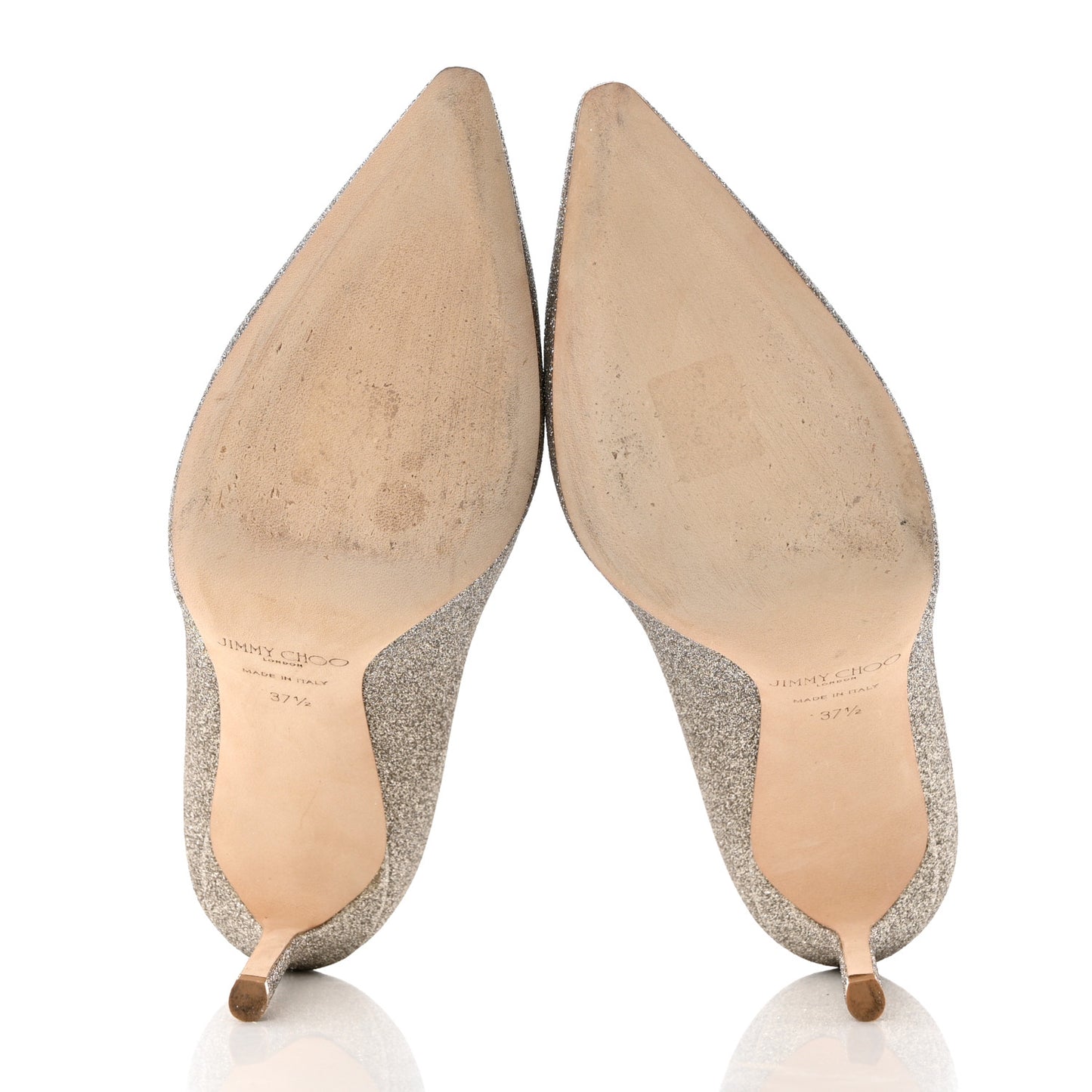 Glitter Romy 100 Pumps 37.5 Platinum Ice