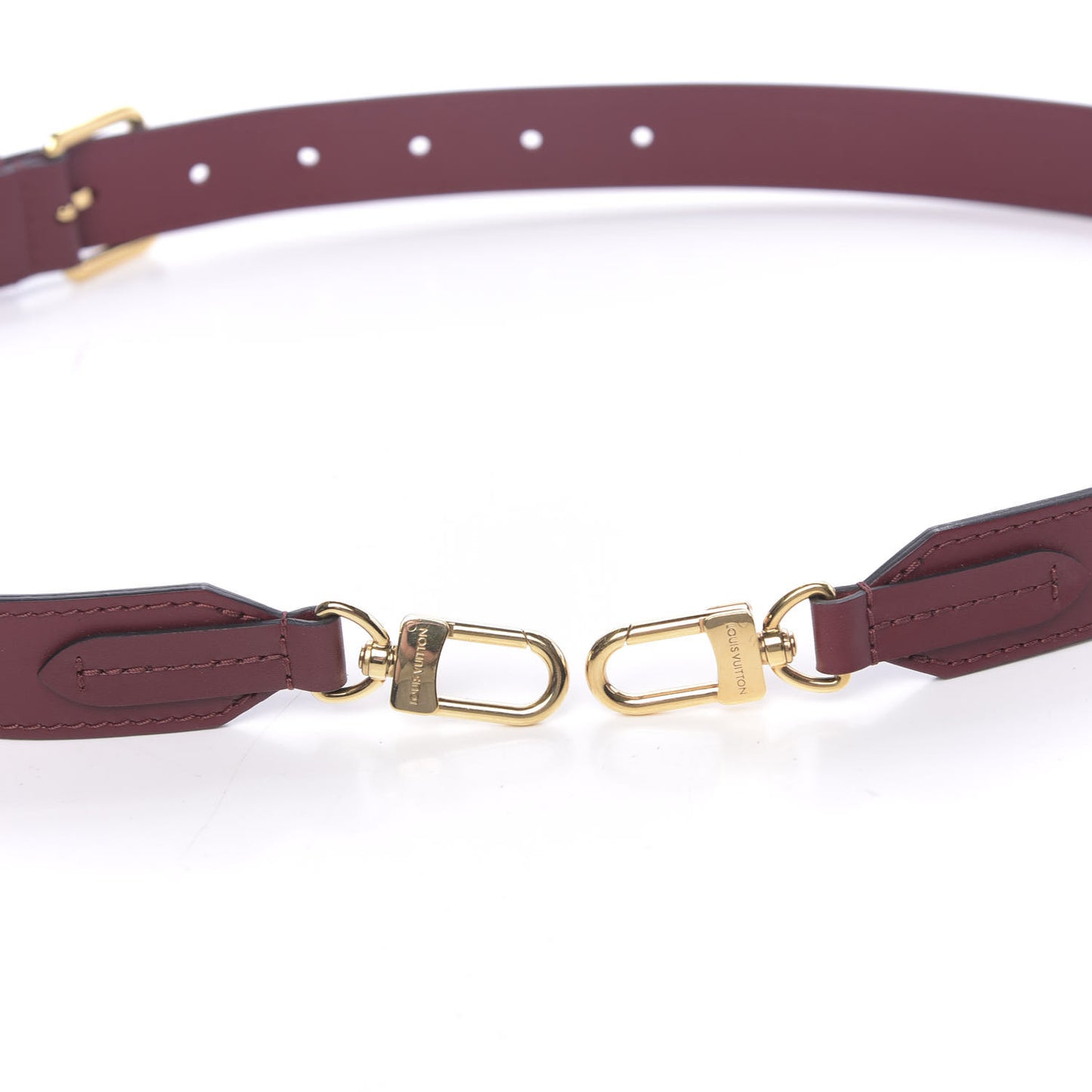 Calfskin Adjustable Shoulder Strap Burgundy