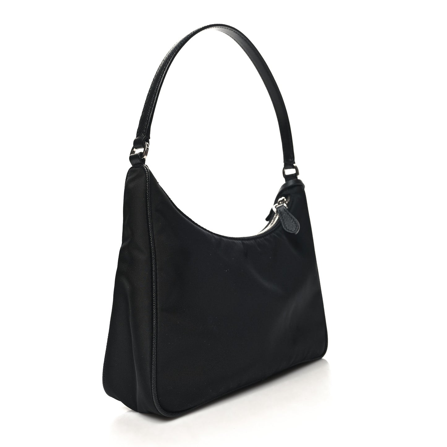 Tessuto Nylon Saffiano Mini Re-Edition 2005 Bag Black