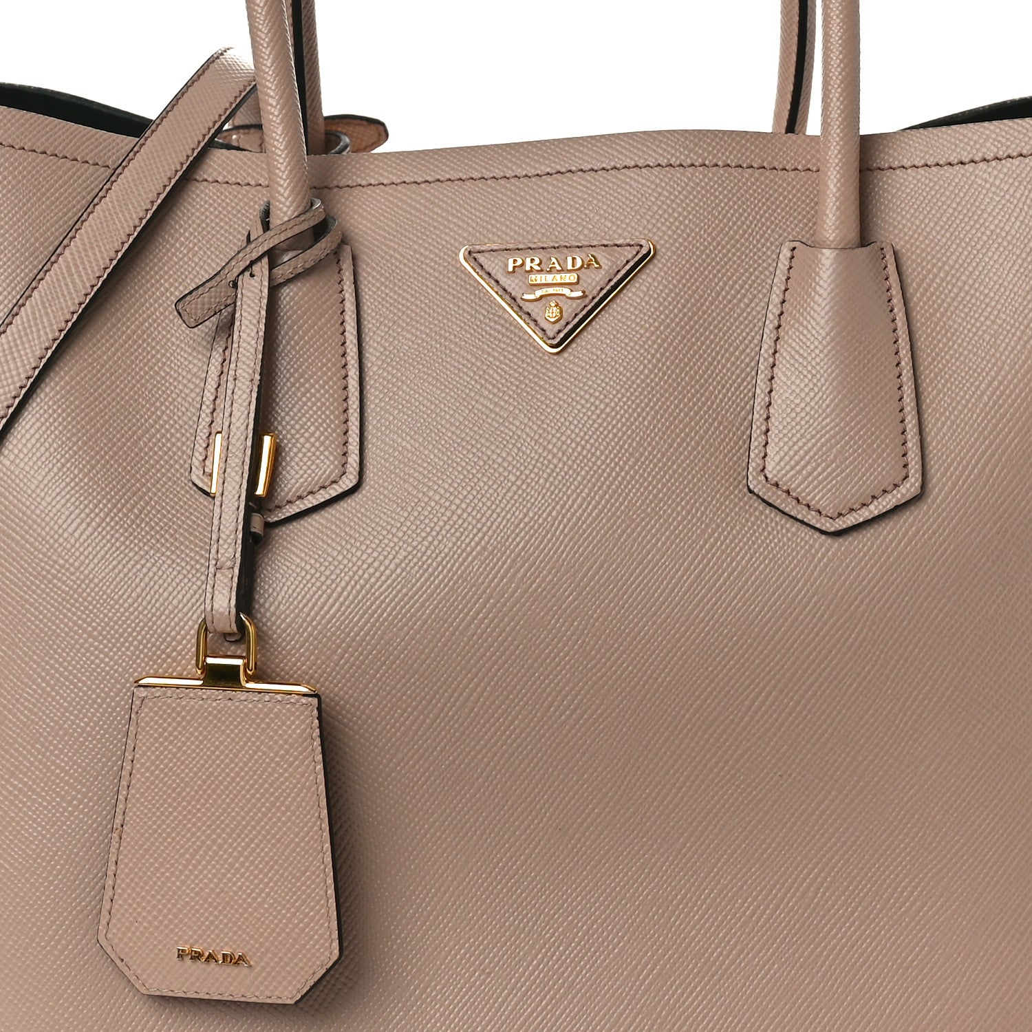 Prada Saffiano Cuir Large Double Bag Cammeo 8 of 12