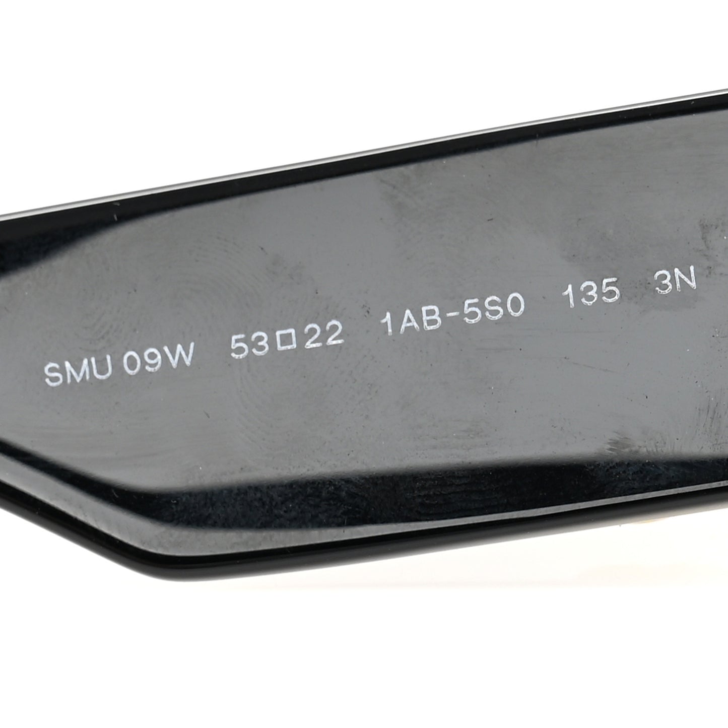 Acetate Rectangle Sunglasses SMU 09W Black