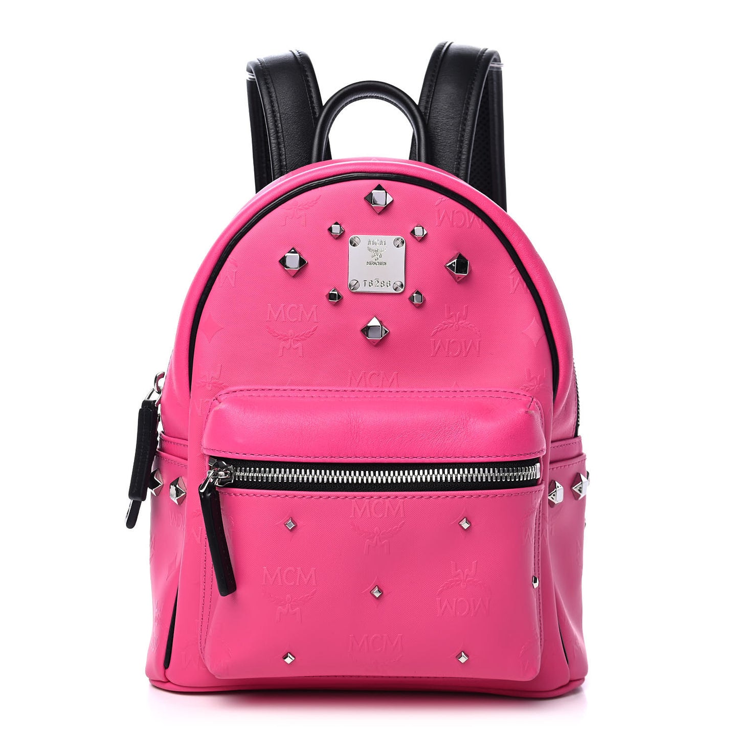 Odeon Studded Small Backpack Beetroot Pink