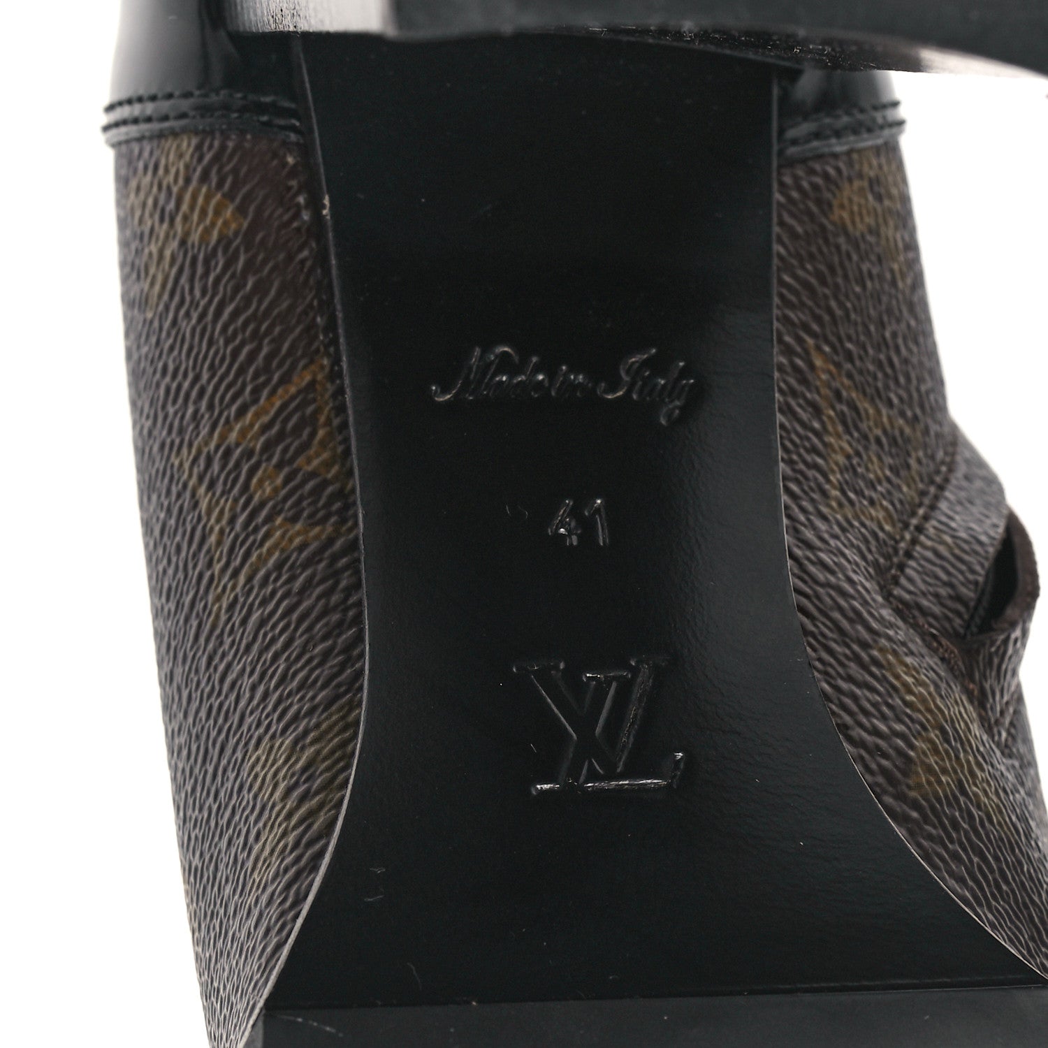 Louis Vuitton Patent Calfskin Monogram Star Trail Ankle Boots 41 Black 6 of 8