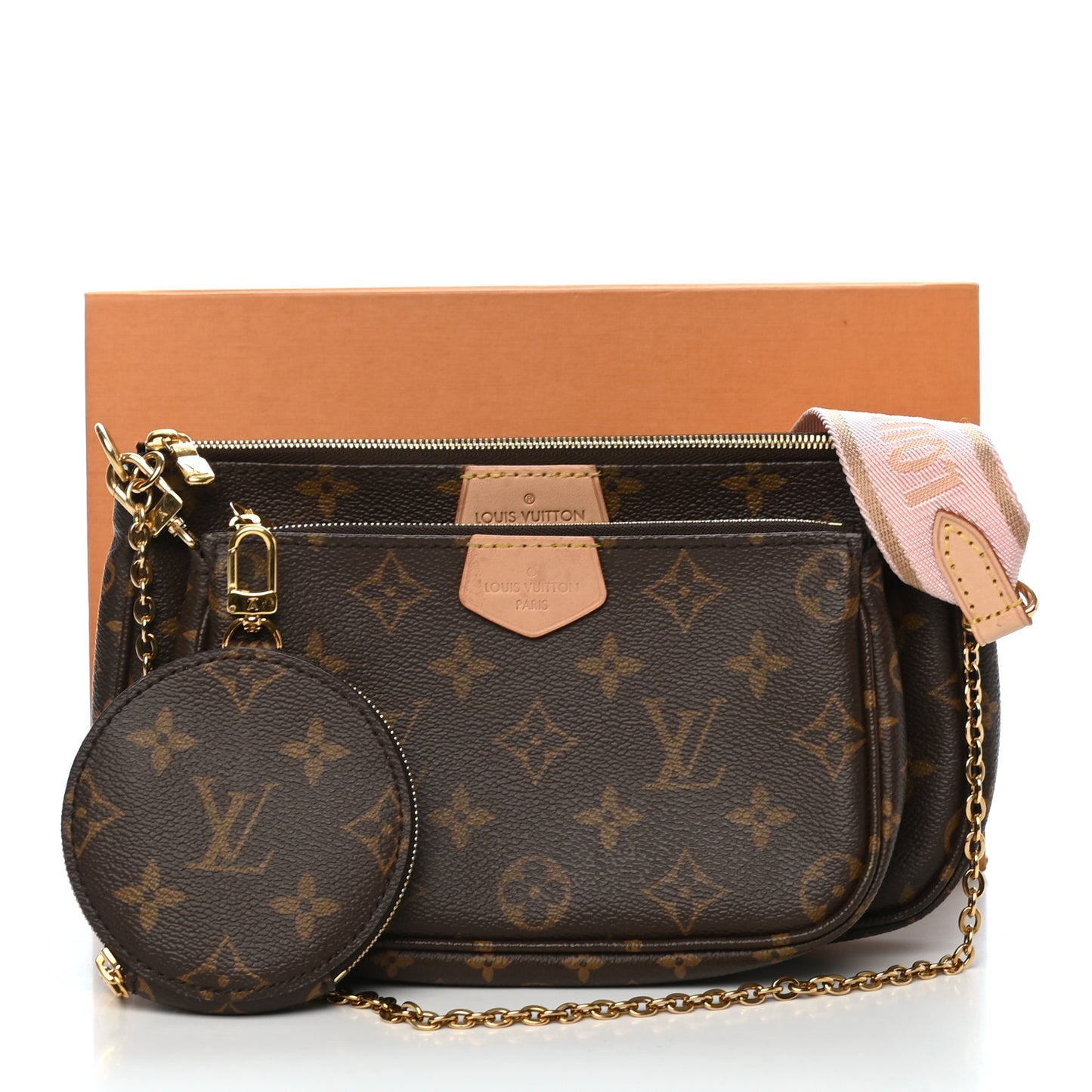 Monogram Multi Pochette Accessories Rose Clair
