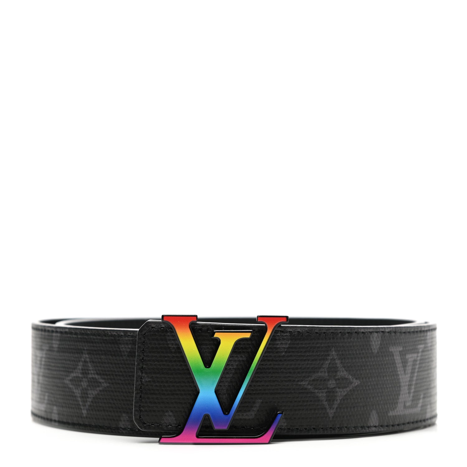 Louis Vuitton Monogram Eclipse Taiga 40mm LV Initiales Rainbow