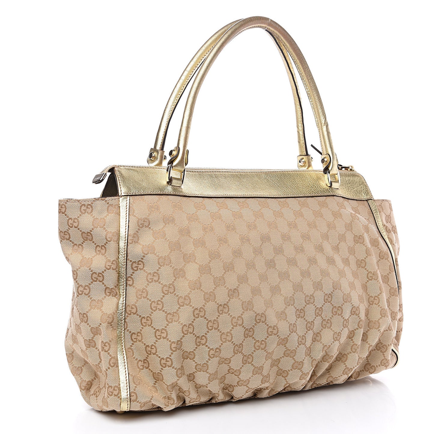 Monogram D Gold Tote Metallic Gold
