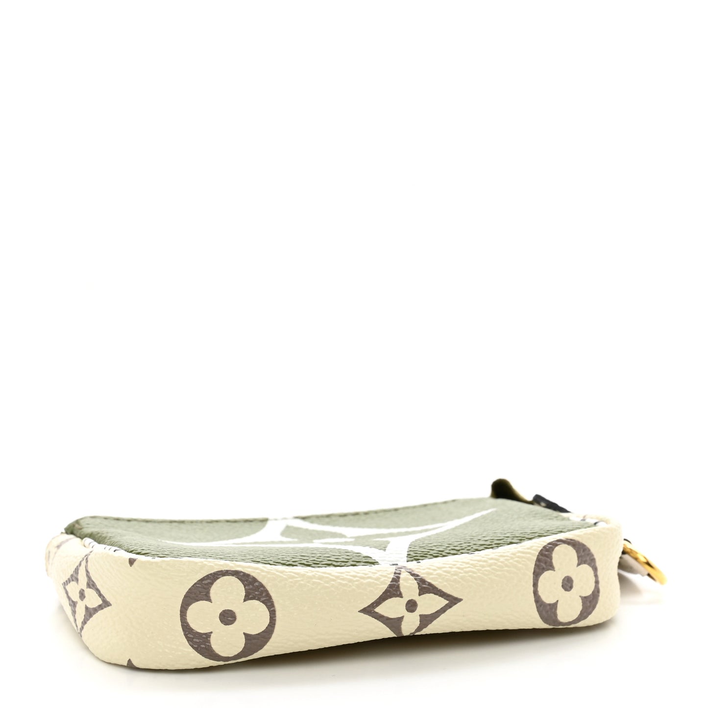 Monogram Giant Micro Pochette Accessories Kaki White