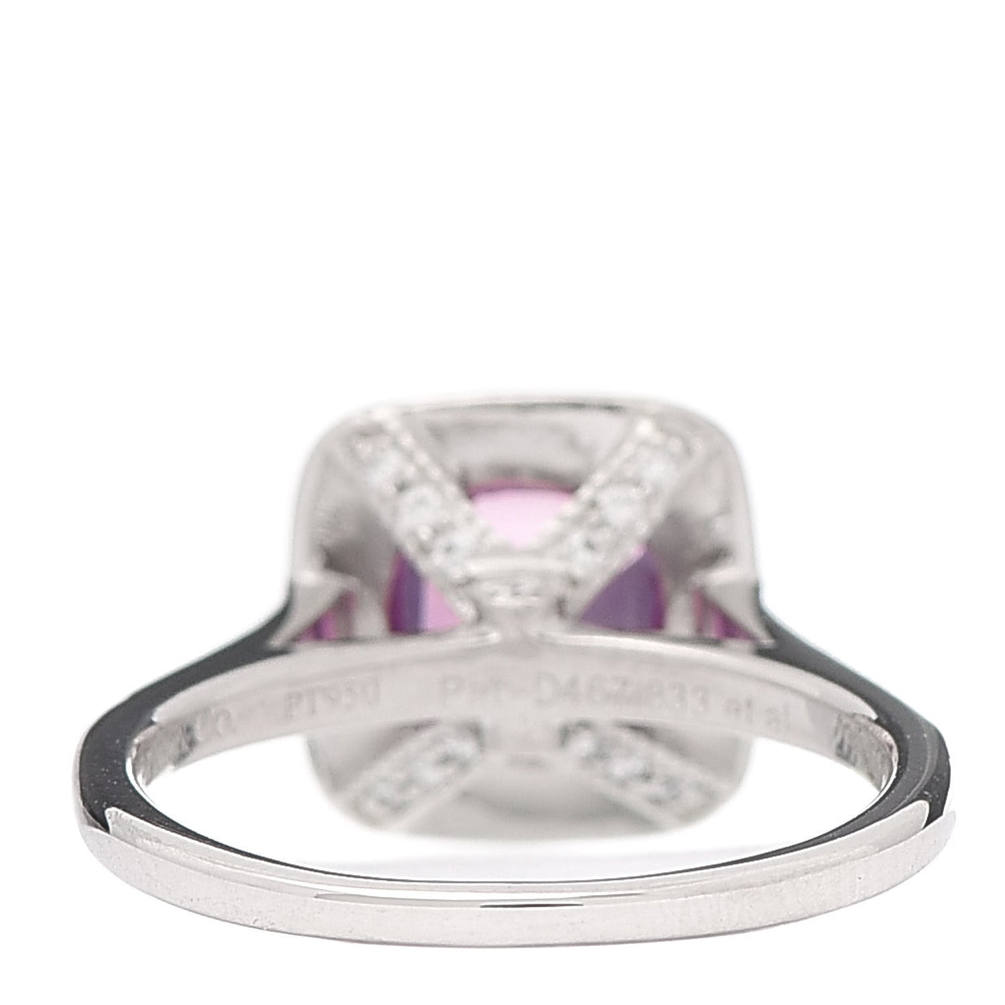 Platinum Pink Sapphire Diamond Legacy Ring 49 5