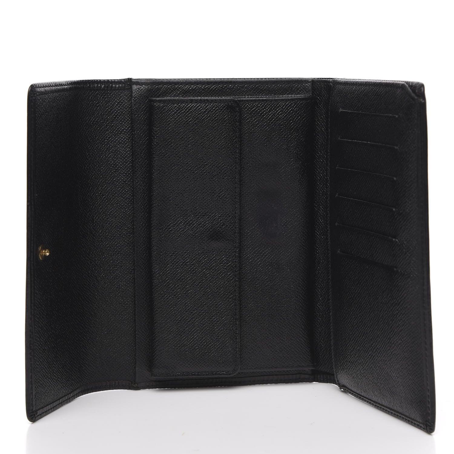 Louis Vuitton Epi Porte Tresor Etui Papiers Wallet Black 5 of 11