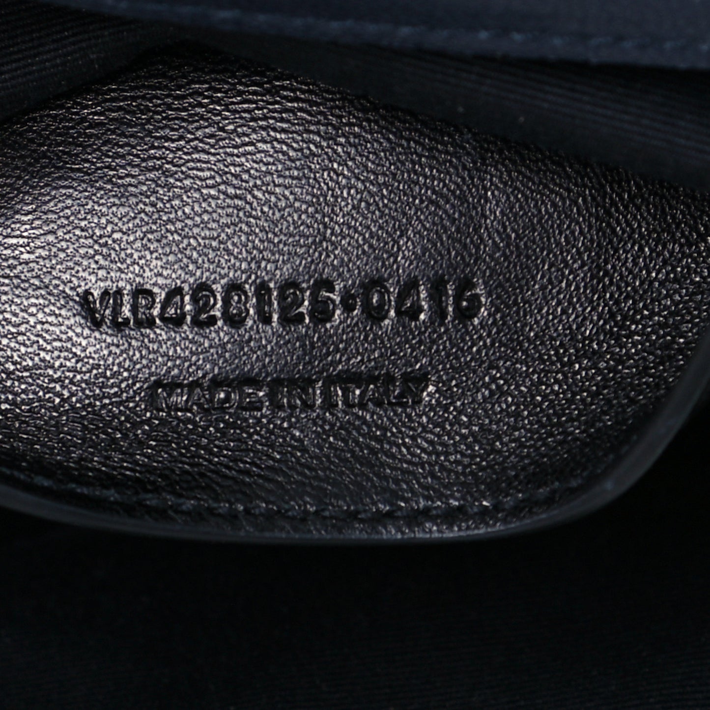 Sheepskin Tri-Quilt Monogram Medium Soft Envelope Bag Deep Marine