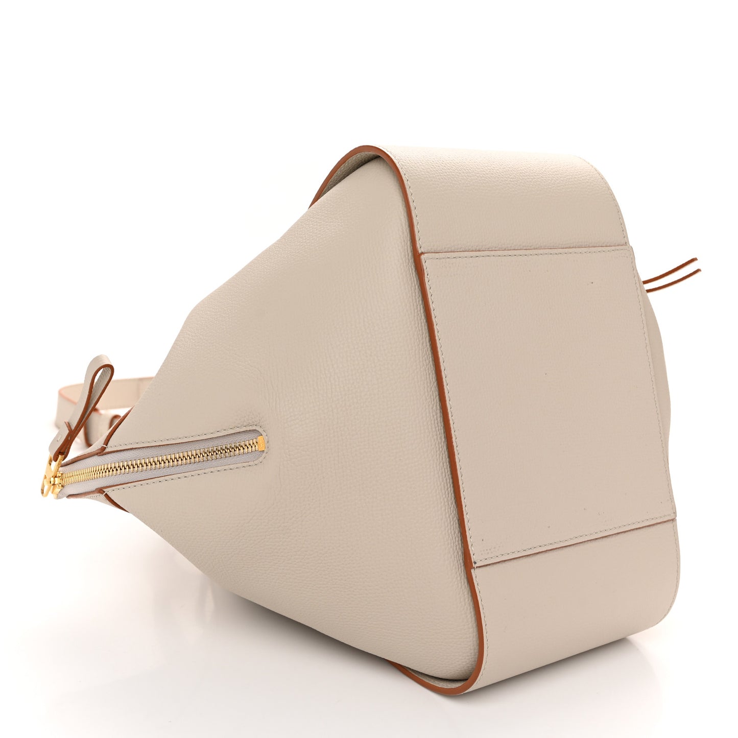 Grained Calfskin Small Hammock Shoulder Bag Light Ghost