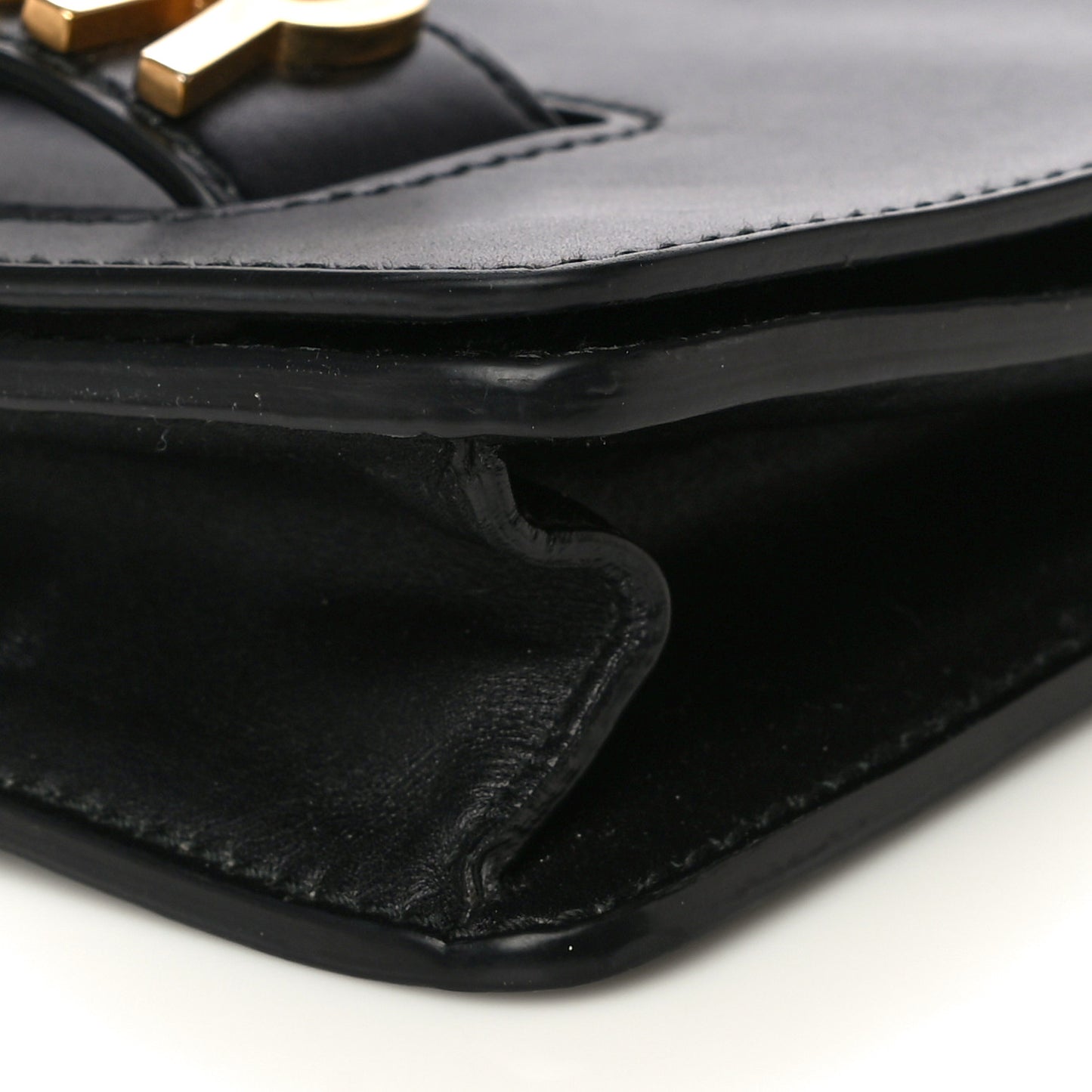 Calfskin J'Adior Chain Flap Bag Black