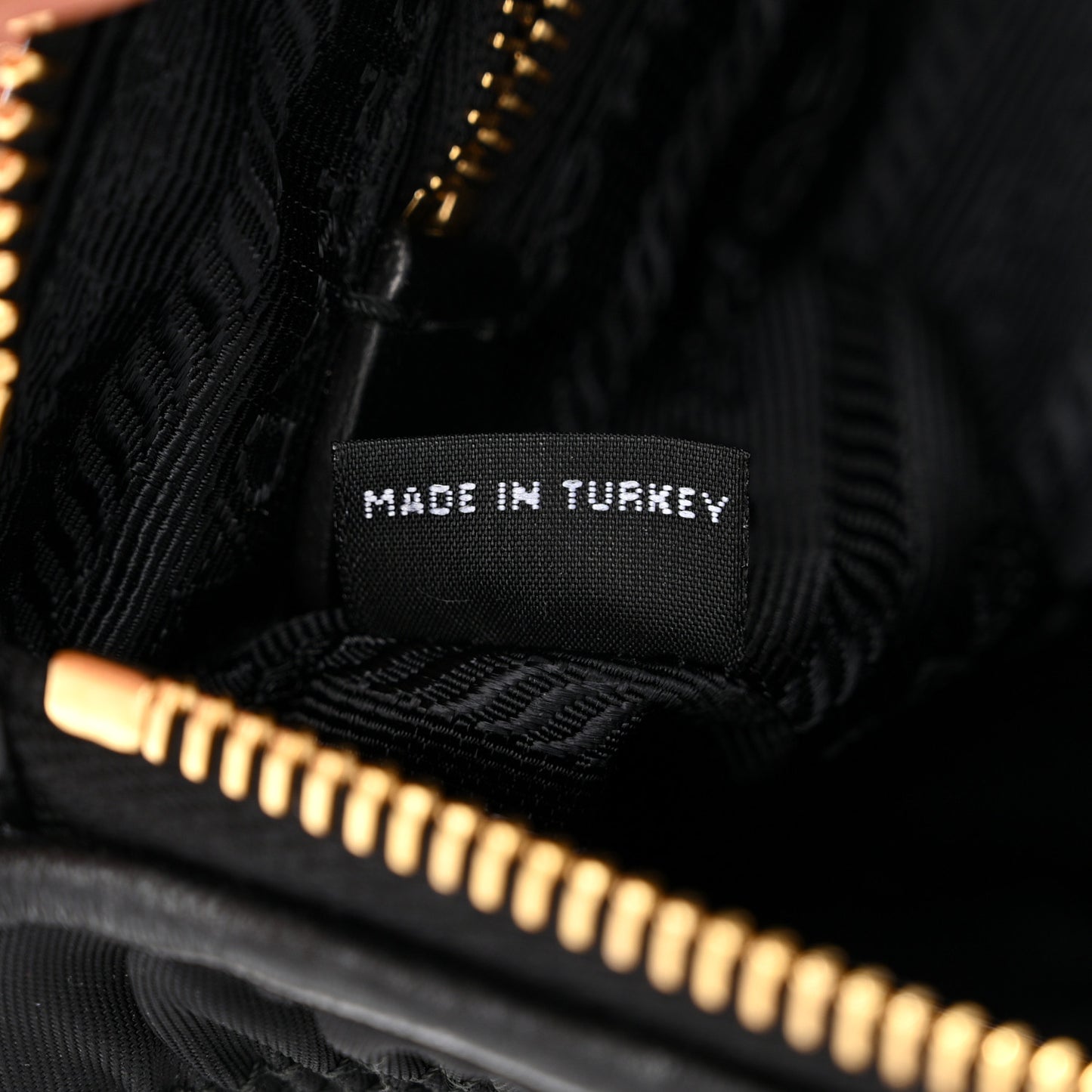 Tessuto Nylon Gaufre Shoulder Bag Black