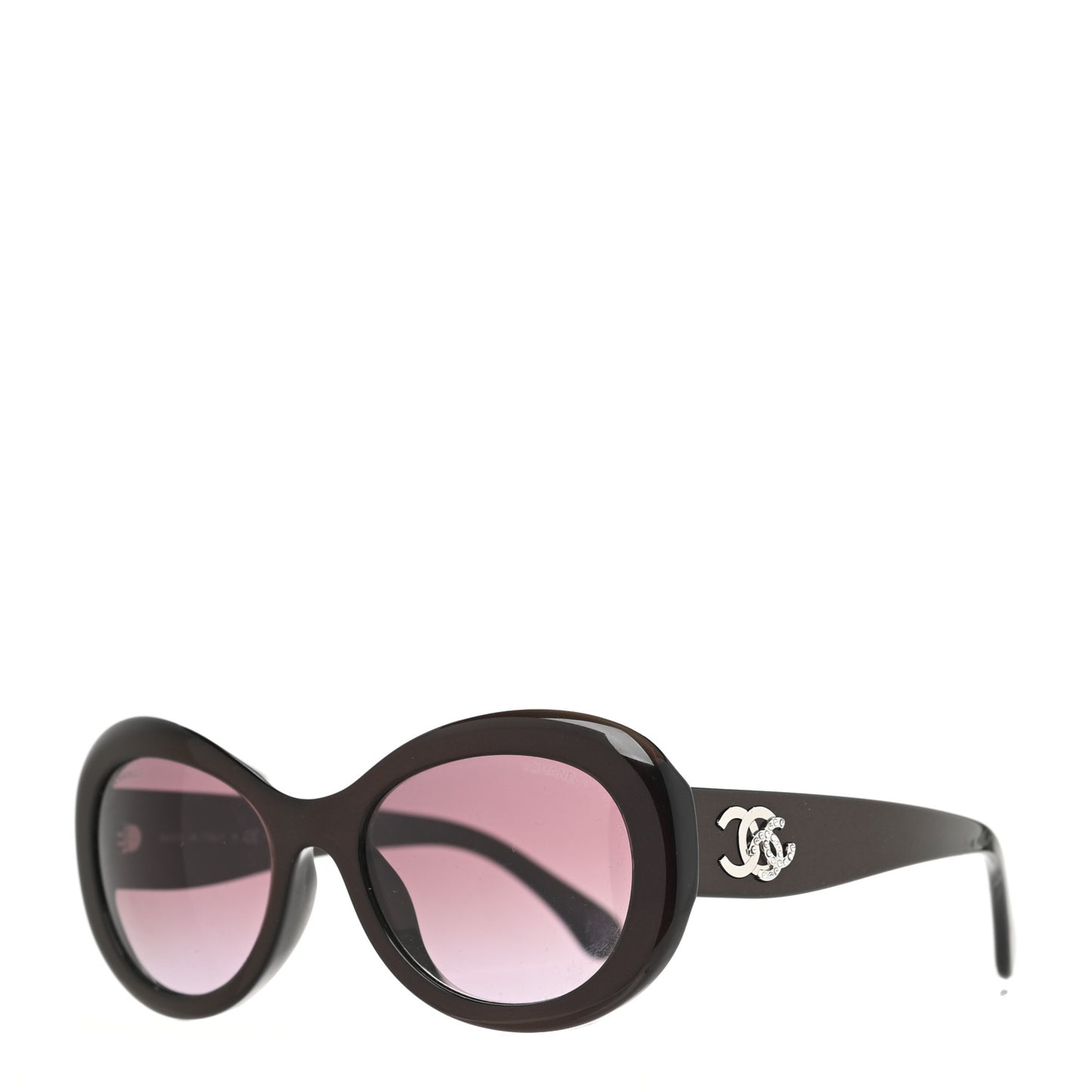 Acetate Oval CC Sunglasses 5469-B-A Burgundy