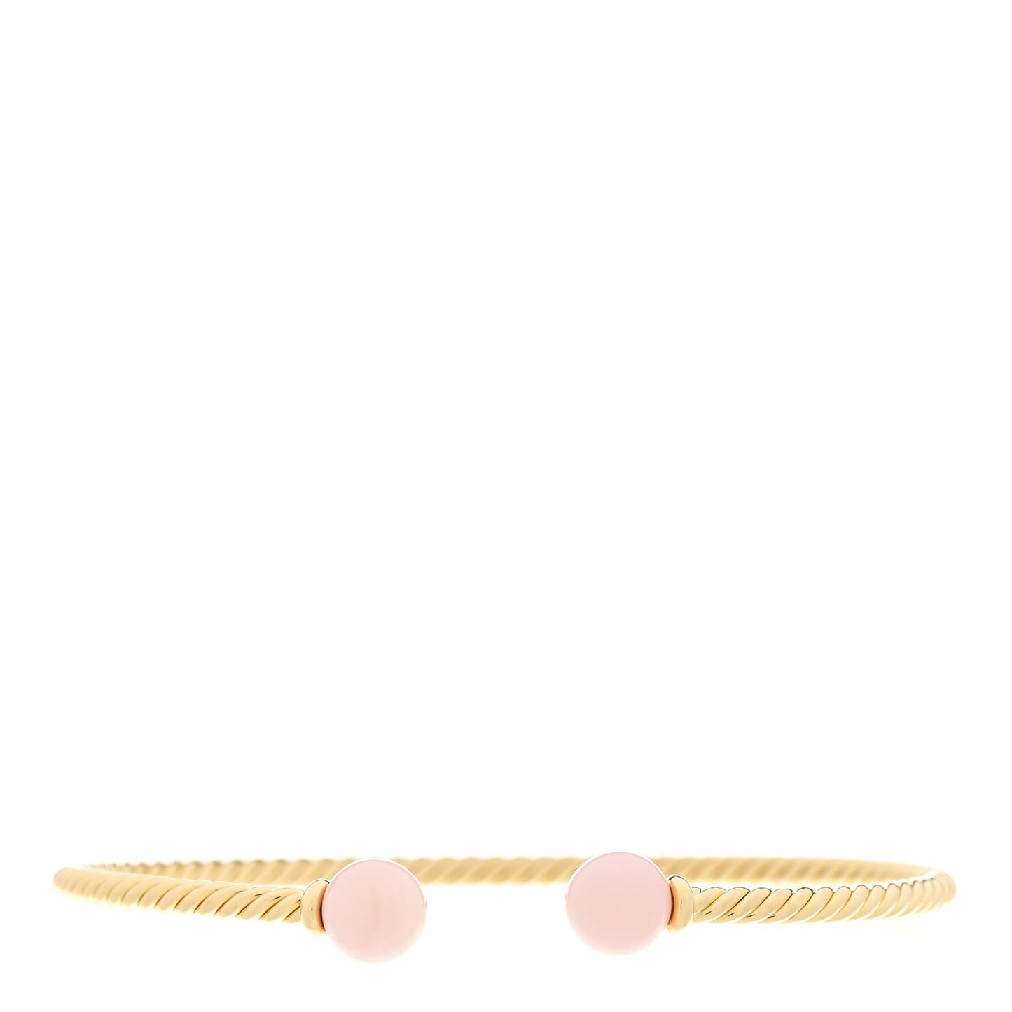 18K Yellow Gold Pink Opal 7mm Solari Bracelet