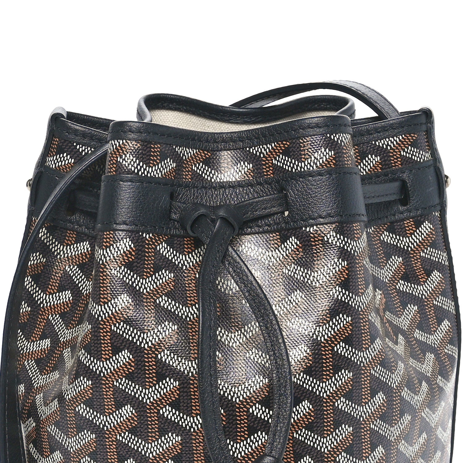 Goyard Goyardine Petit Flot Bucket Bag PM Black 7 of 9