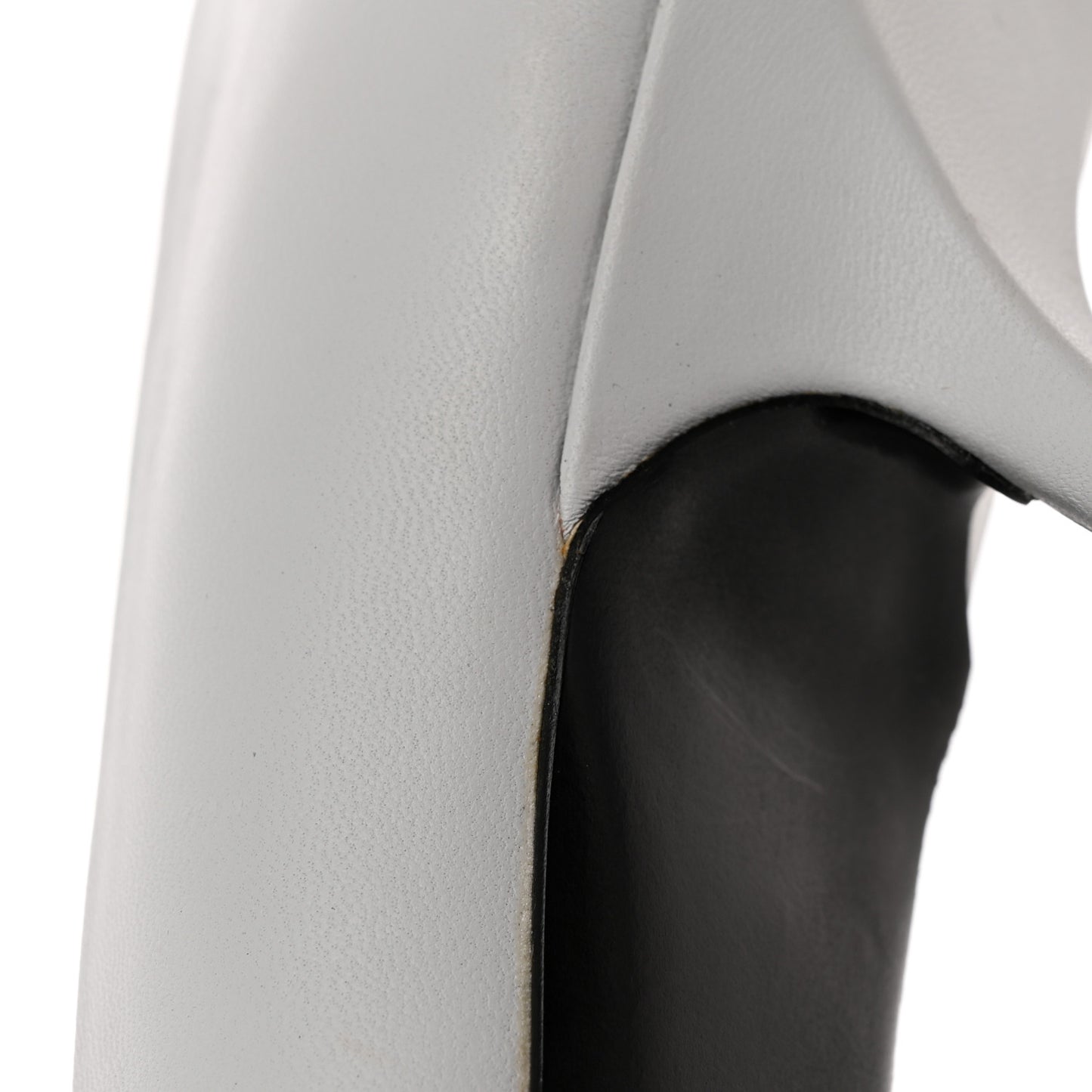 Soft Nappa Square Knife 80mm Pumps 36 White