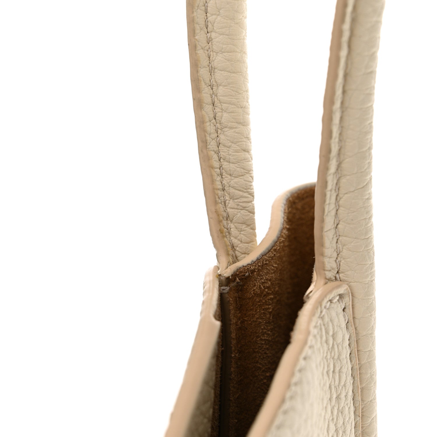 The Row Grained Calfskin Symmetric Tote Ivory 11 of 11