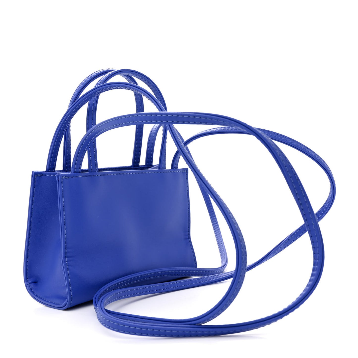 Vegan Leather Small Shopping Bag Painters Tape