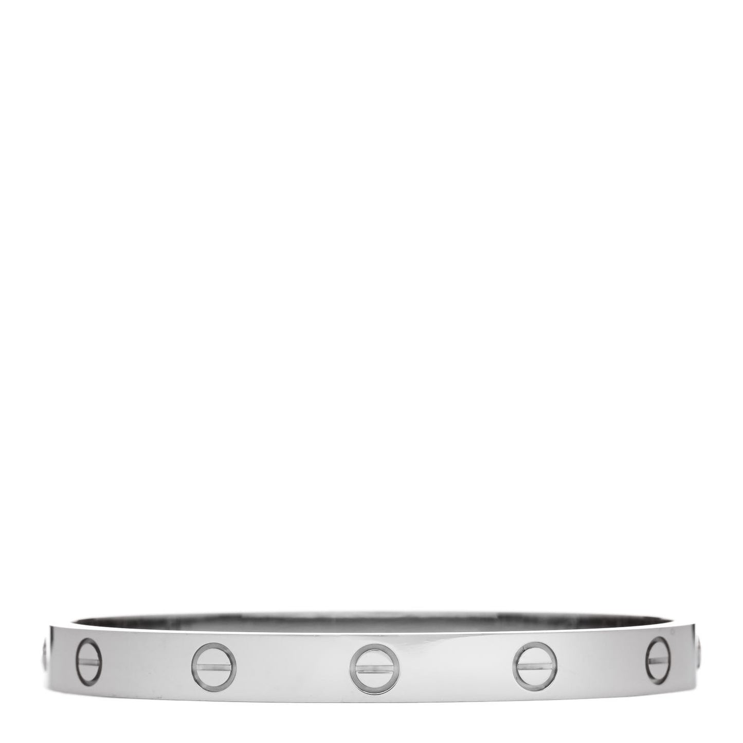 18K White Gold LOVE Bracelet 17