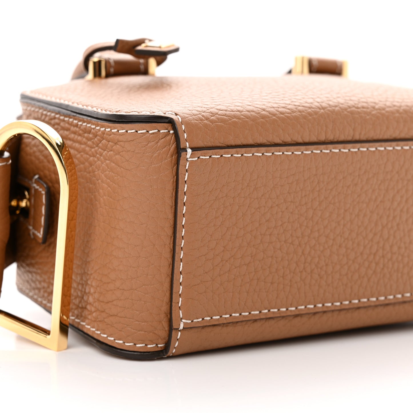 Taurillon Soft Nano Cool Box Satchel Vegetal Ivory