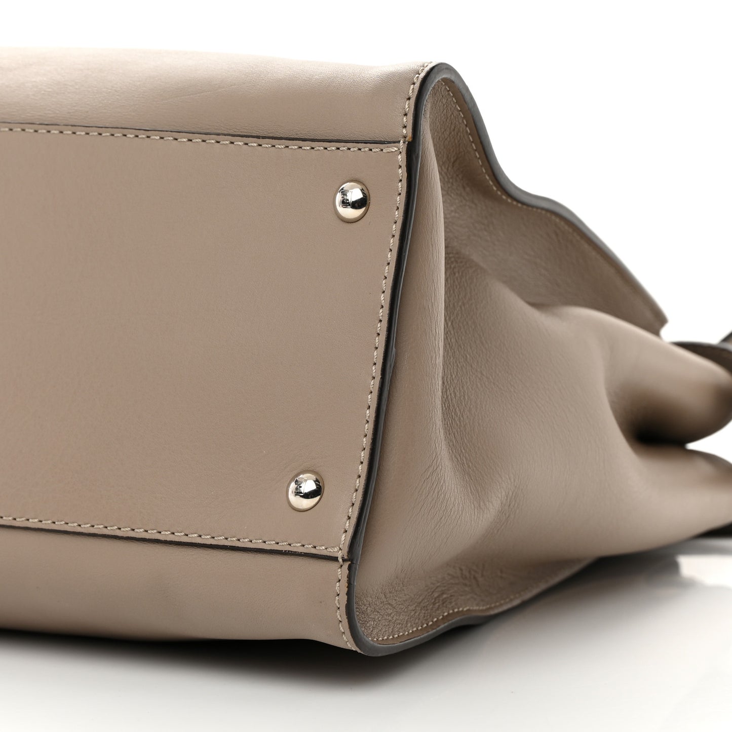 Vitello Seta Plexiglass Granite Large Peekaboo Iconic Satchel Tortora