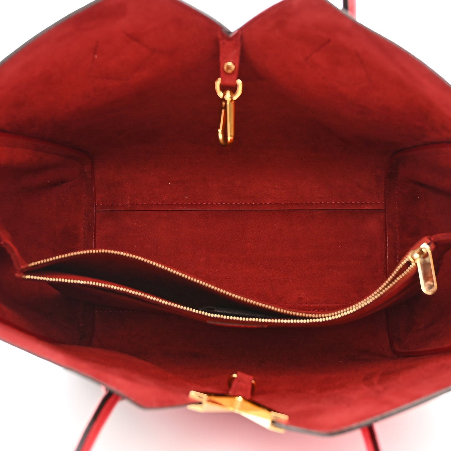Calfskin Monogram Kimono Tote Cherry