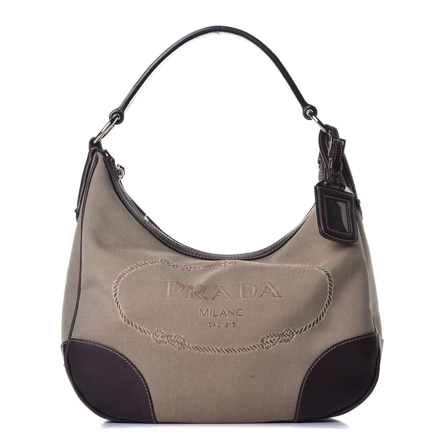 Jacquard Logo Hobo Corda Bruciato